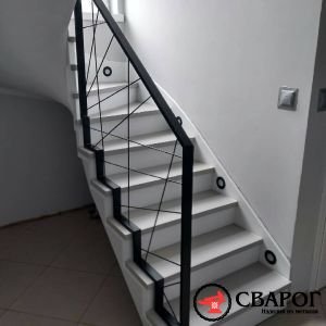 Дизайнерская лестница Загреб с забежными ступенями