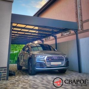 Односкатный навес для автомобилей Н-020 фото 1